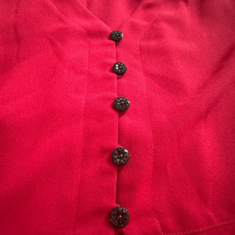 Liz Claiborne Vibrant Red‎ Short Sleeve Dress